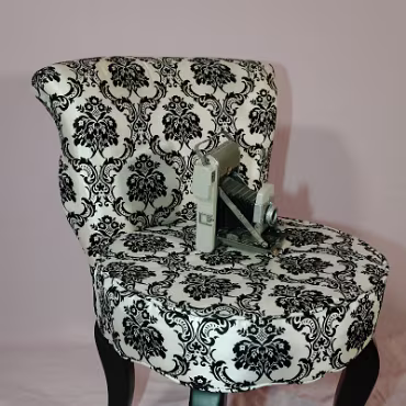 The Chair and Phone. The Chair and Phone.