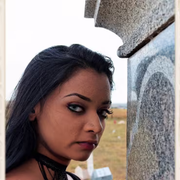 Cyn (with me) What a great time we had putting together our first shoot. A gorgous model on a windswept day.