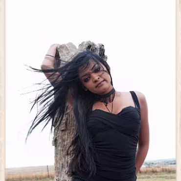 Cyn (with me) What a great time we had putting together our first shoot. A gorgous model on a windswept day.