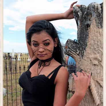 Cyn (with me) What a great time we had putting together our first shoot. A gorgous model on a windswept day.