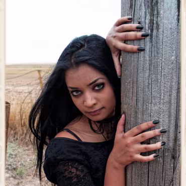 Cyn (with me) What a great time we had putting together our first shoot. A gorgous model on a windswept day.