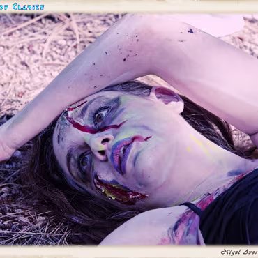 A Day in the Woods A Day in the Woods. Final processing simulating a film cross processing process