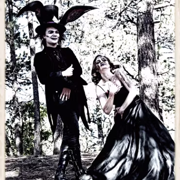 A Day in the Woods A Day in the Woods. Proccesed as if a bleach rinse was used on film.