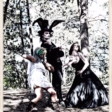 A Day in the Woods A Day in the Woods. Proccesed as if a bleach rinse was used on film.