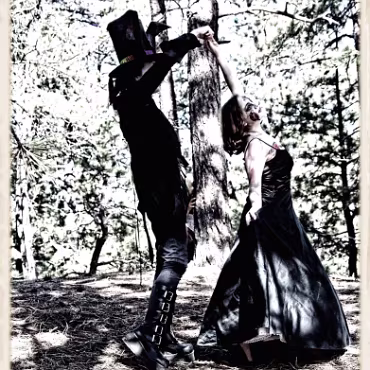 A Day in the Woods A Day in the Woods. Proccesed as if a bleach rinse was used on film.