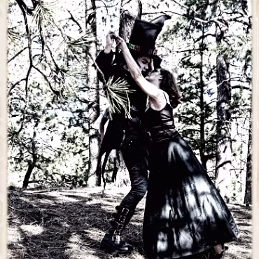 A Day in the Woods A Day in the Woods. Proccesed as if a bleach rinse was used on film.