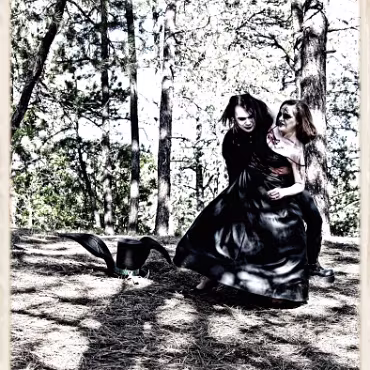 A Day in the Woods A Day in the Woods. Proccesed as if a bleach rinse was used on film.