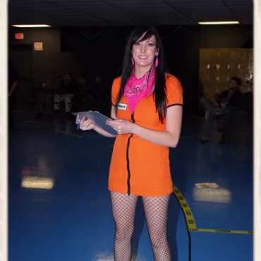 The Derby Girls - Nov. 14th Before videoing the bouts here are some photographs of the warm ups and tear down.