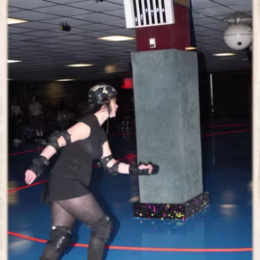 The Derby Girls - Nov. 14th Before videoing the bouts here are some photographs of the warm ups and tear down.