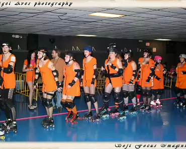 The Derby Girls - Nov. 14th Before videoing the bouts here are some photographs of the warm ups and tear down.