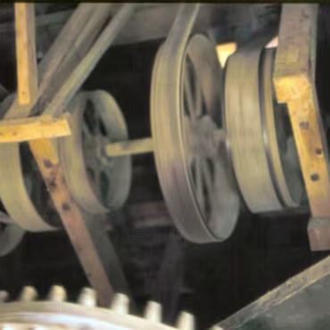 Inside a working Windmill All of these photographs were taken with my Canon F1 and scanned from the slides. Quality is therefore somewhat lacking!