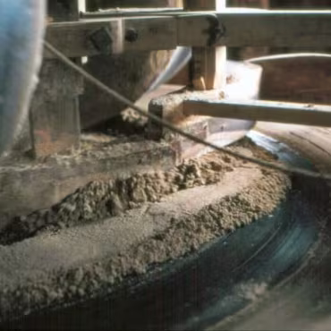 Inside a working Windmill All of these photographs were taken with my Canon F1 and scanned from the slides. Quality is therefore somewhat lacking!