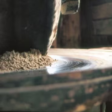 Inside a working Windmill All of these photographs were taken with my Canon F1 and scanned from the slides. Quality is therefore somewhat lacking!