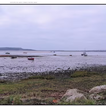Christchurch Harbour Just down the road from Ringwood is the area called Mudiford. I think you'll understand the name!