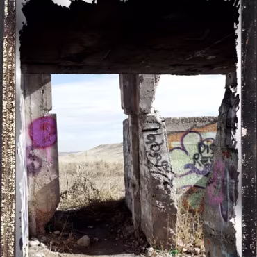 Worn Out By Time A long ago abandoned mine just west of Denver.